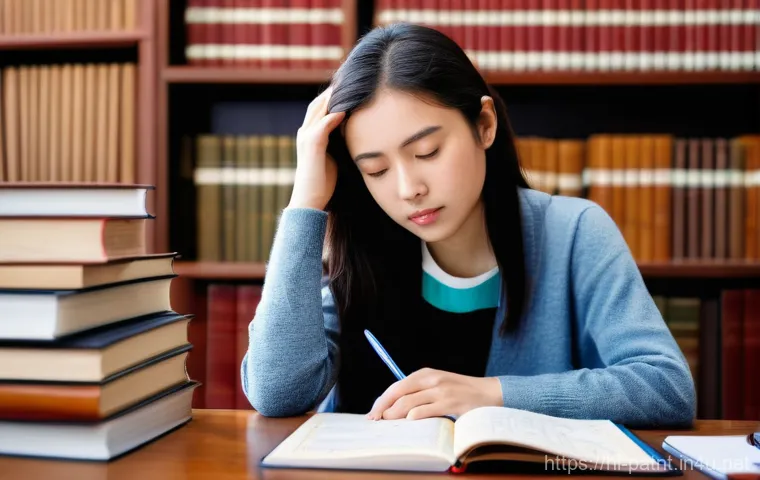 변리사 시험 모의고사 후기 - **Prompt 1: Focused Study and Growing Confidence**
"A diligent young woman, dressed in smart, co...